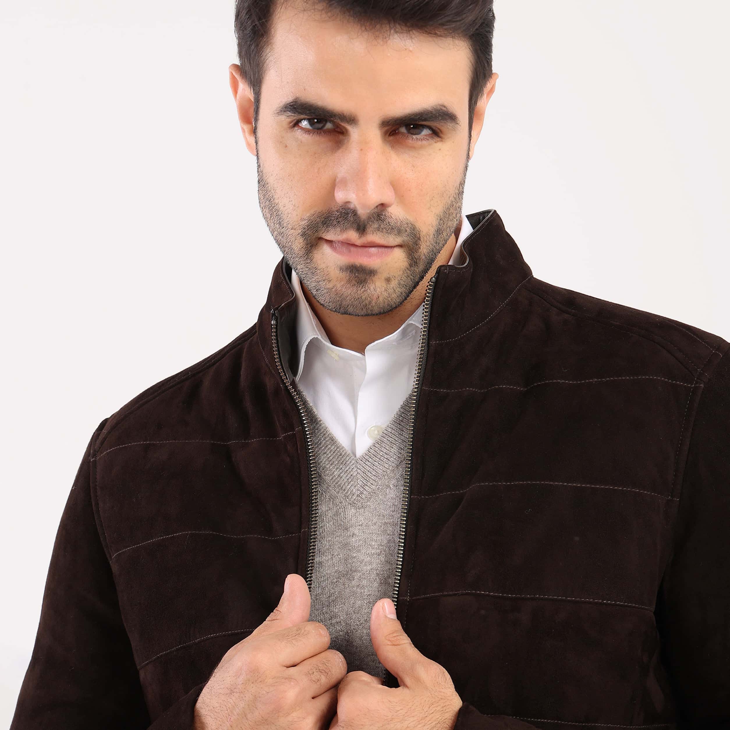 Brown Jacket Chamois(44) - nagahomme