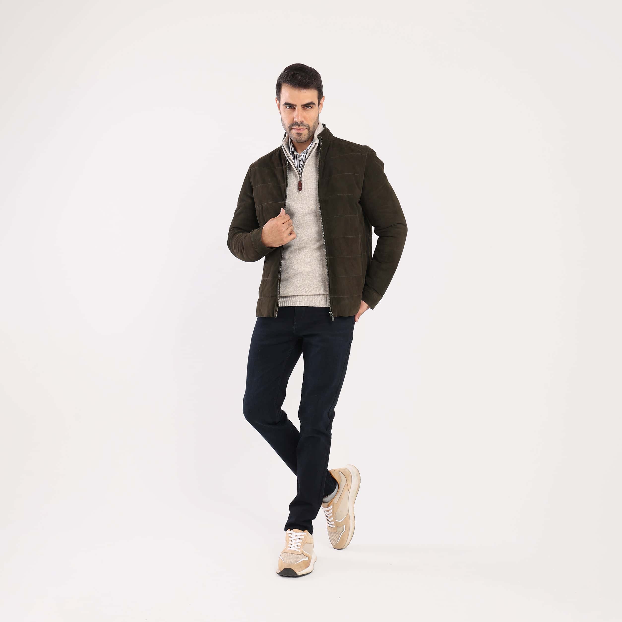 Olive Jacket Chamois(44) - nagahomme