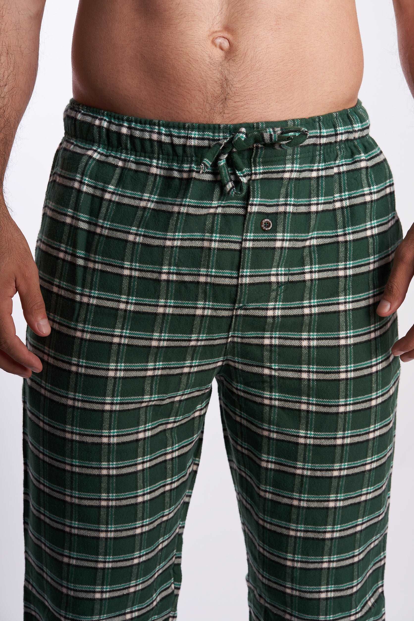 Green 2-piece men's pajama(mpjl114)