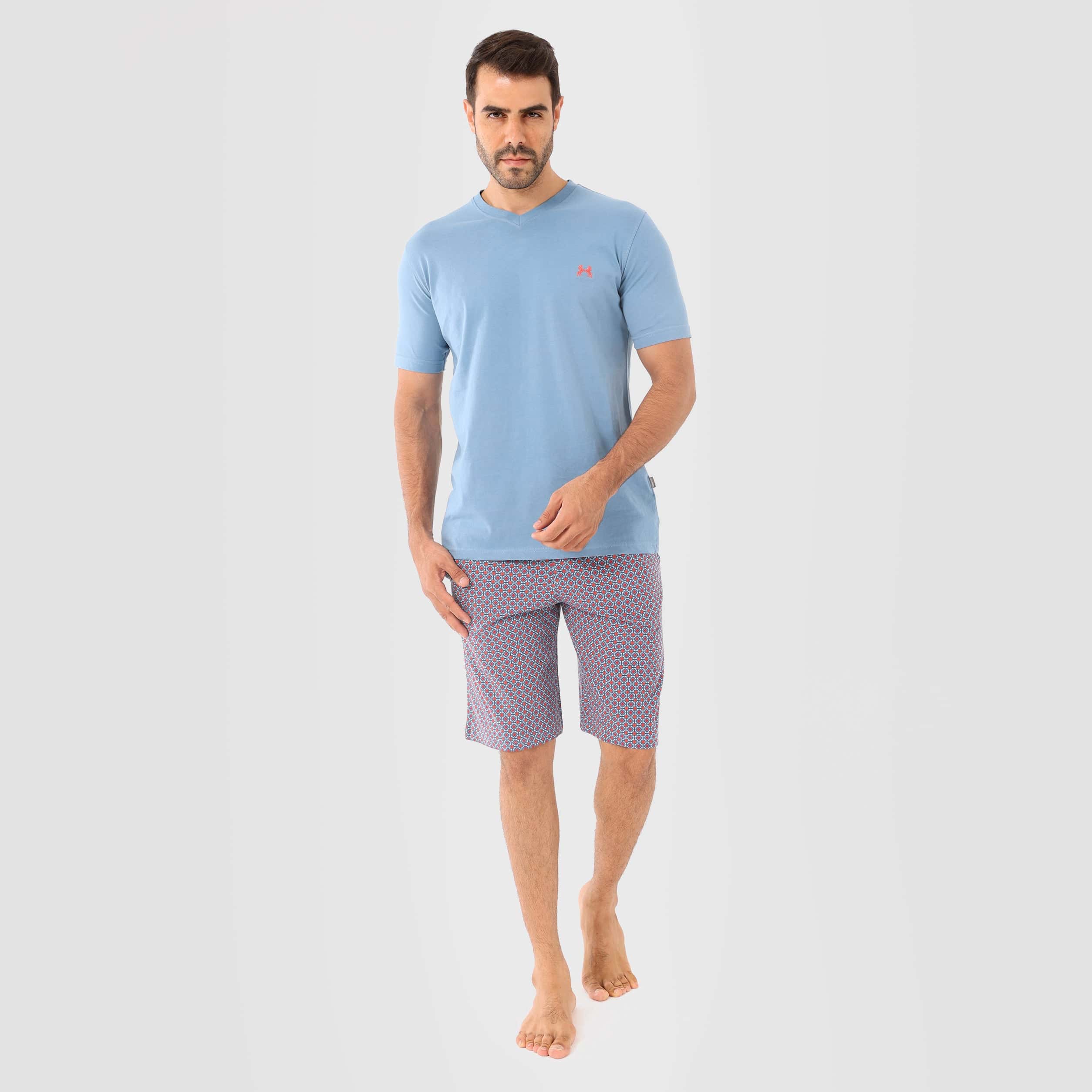 Men’s Short Pajamas -MPJS-74 - nagahomme Main image