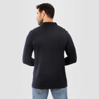 Blue Black Pullover Basic Long Sleeves - MPLBSC-86 - nagahomme