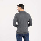 Charcoal chanee Pullover Polo Cable Long Sleeve - MPLBSC-87 - nagahomme