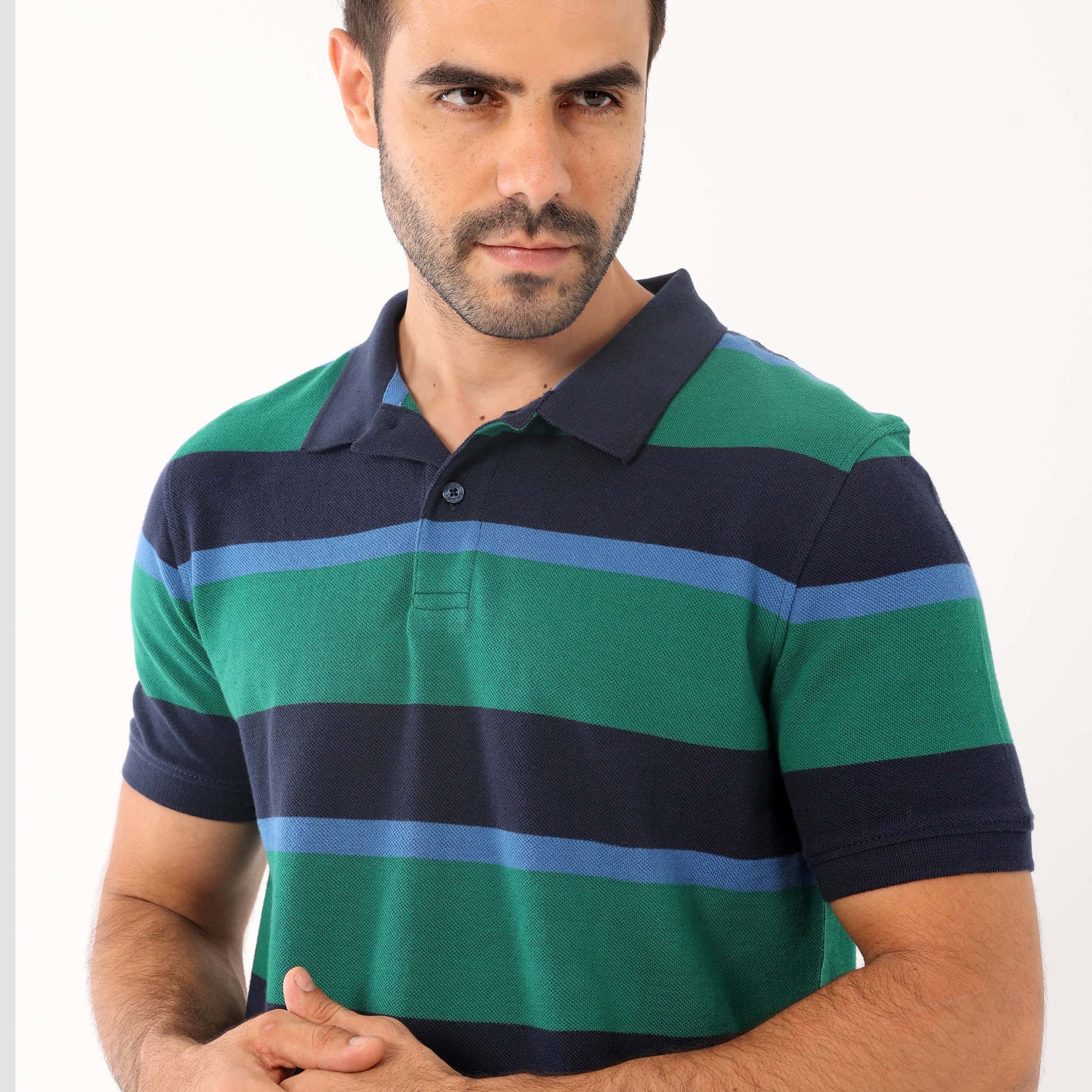Men’s Stripes Polo - MPO-76 - nagahomme