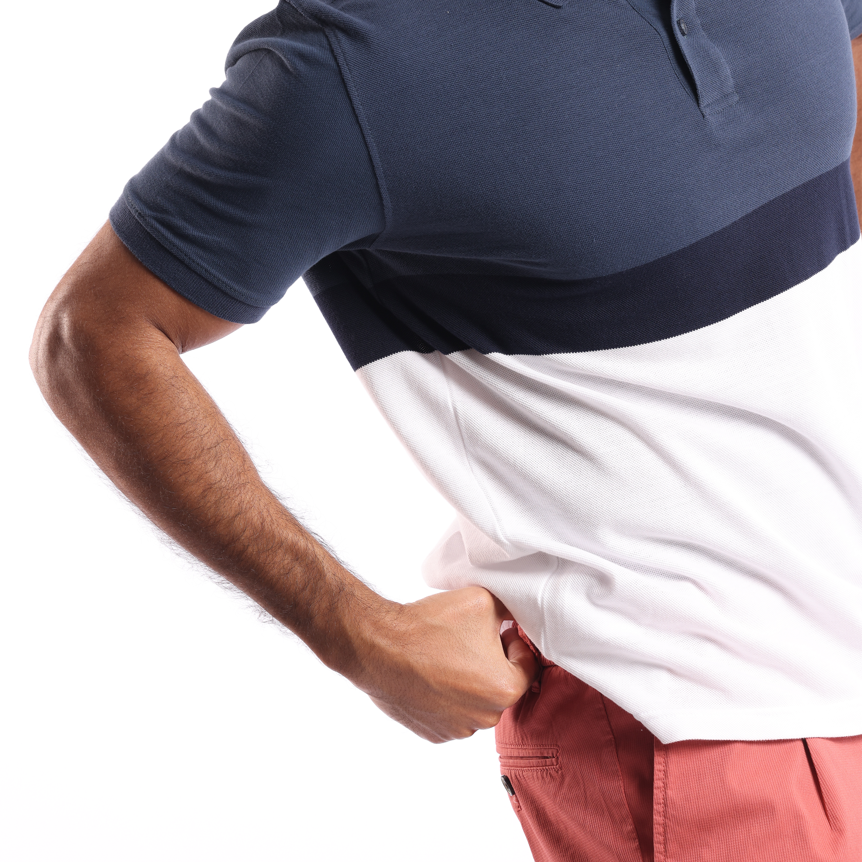 Navy Plain Short Sleeves Polo - MPO116s - nagahomme