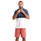 Navy Plain Short Sleeves Polo - MPO116s - nagahomme