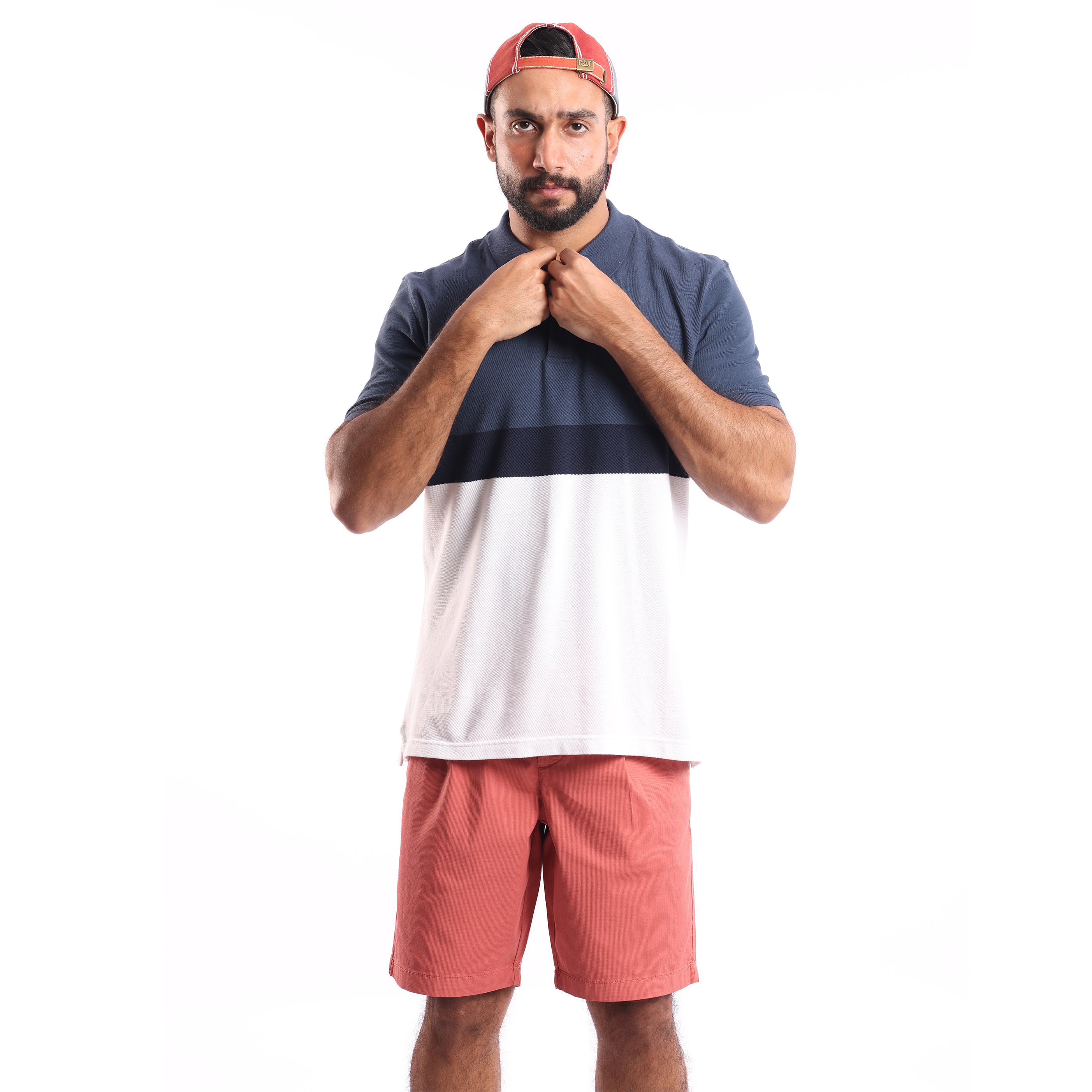 Navy Plain Short Sleeves Polo - MPO116s - nagahomme