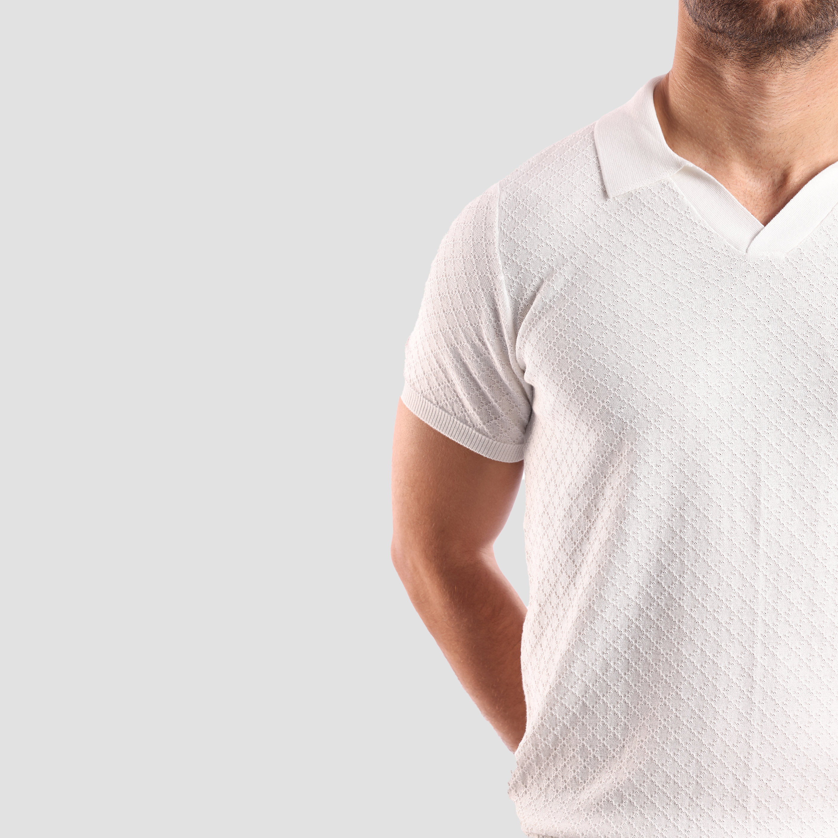 OFF White Plain Short Sleeves Polo - MPO131s - nagahomme