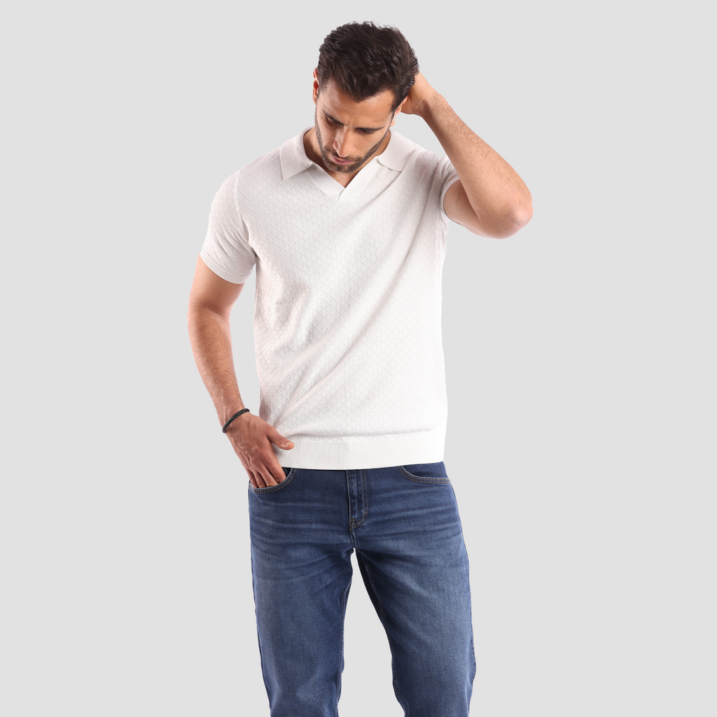 OFF White Plain Short Sleeves Polo - MPO131s - nagahomme