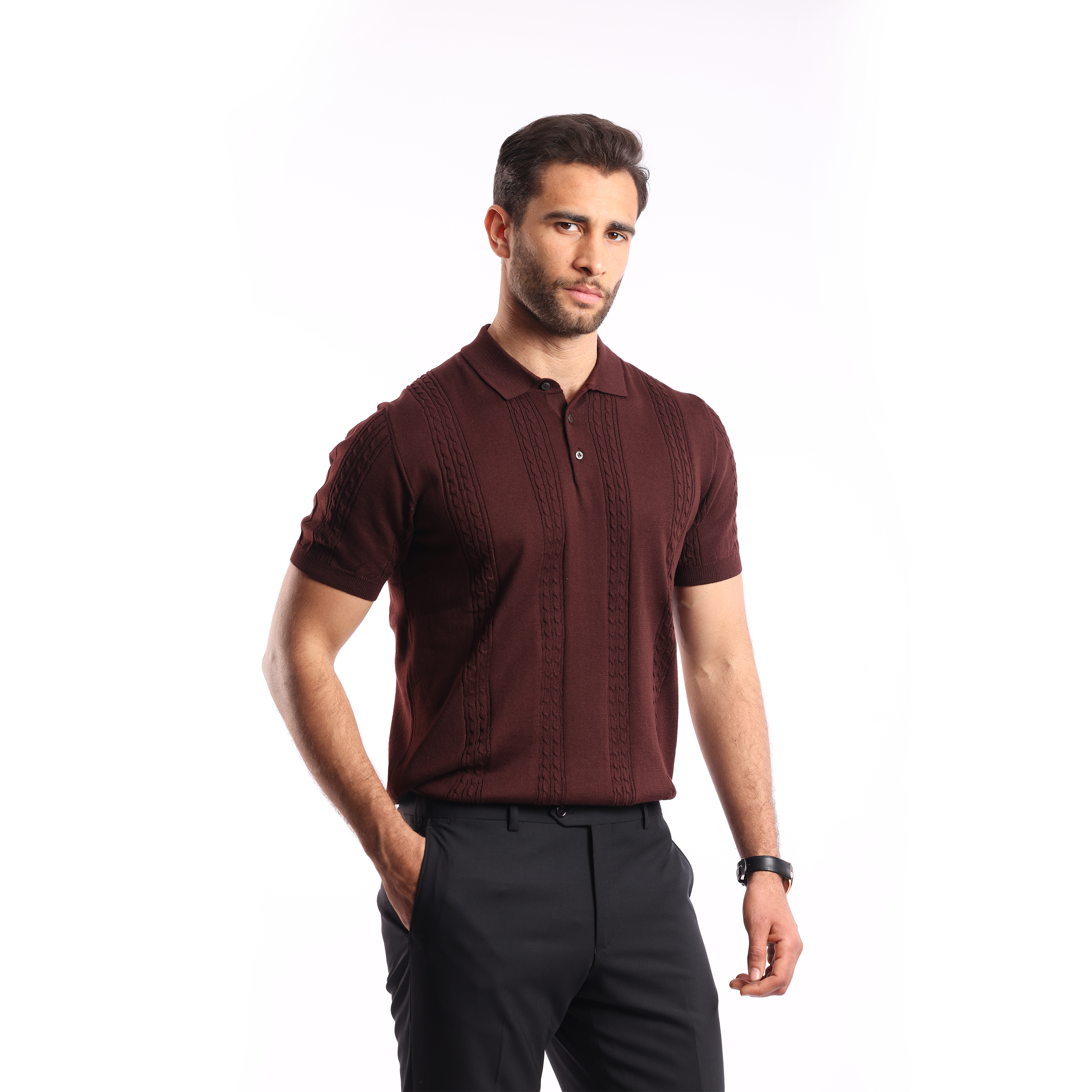 Bordeaux Short Sleeves Polo - MPO130s - nagahomme