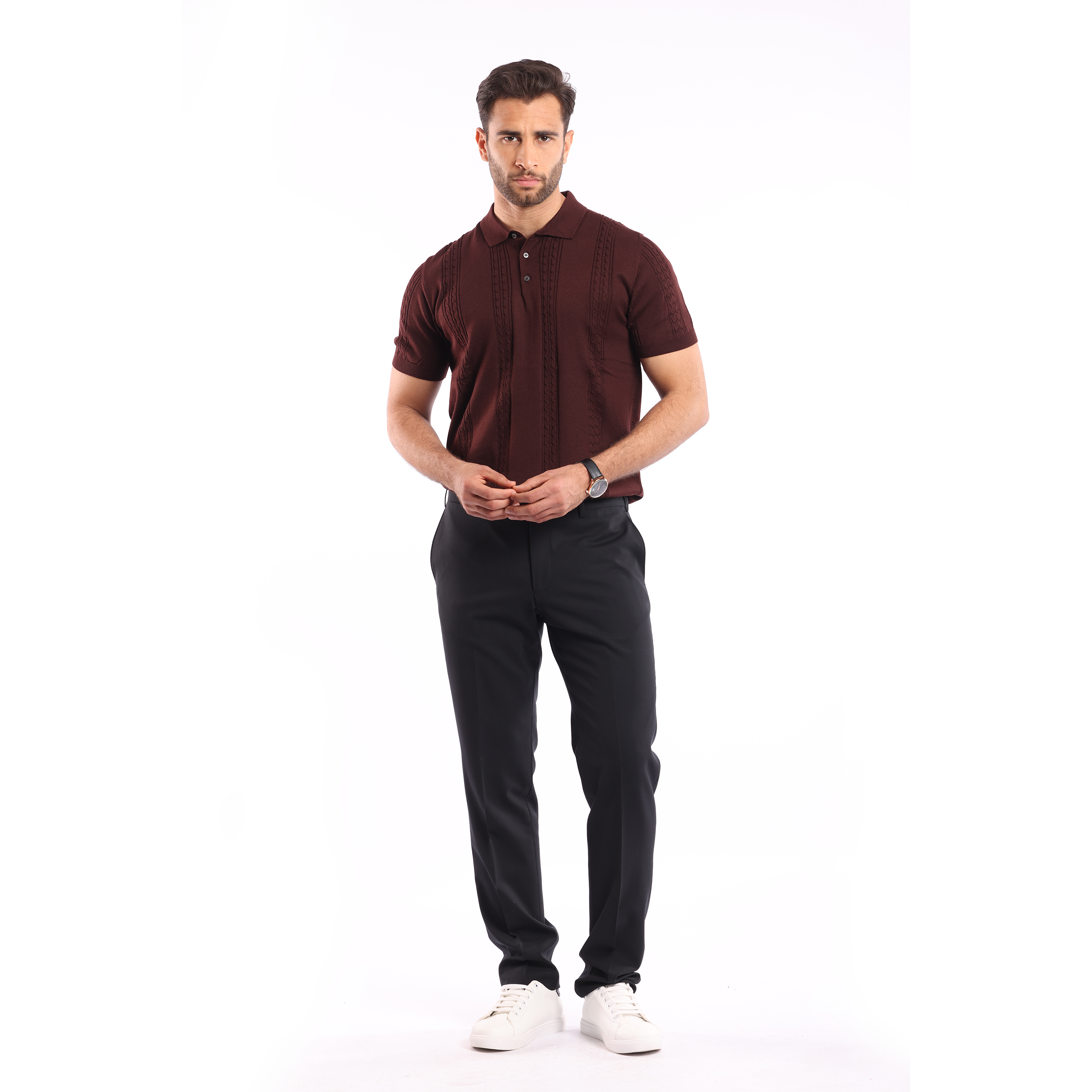 Bordeaux Short Sleeves Polo - MPO130s - nagahomme