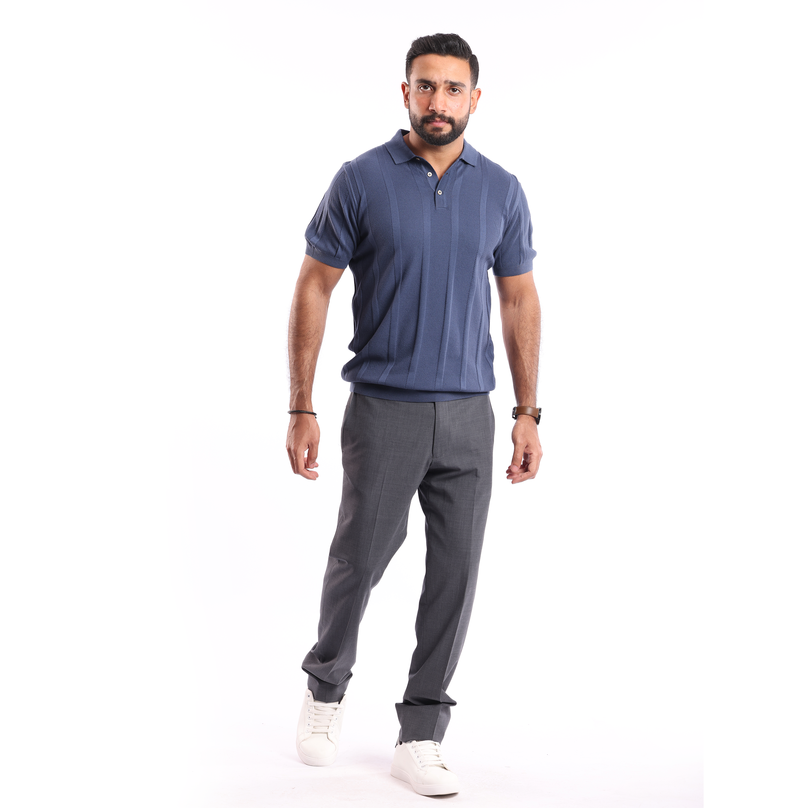 Indigo Short Sleeves Polo - MPO132 - nagahomme