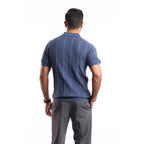 Indigo Short Sleeves Polo - MPO132 - nagahomme