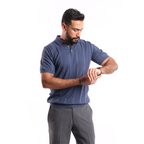 Indigo Short Sleeves Polo - MPO132 - nagahomme