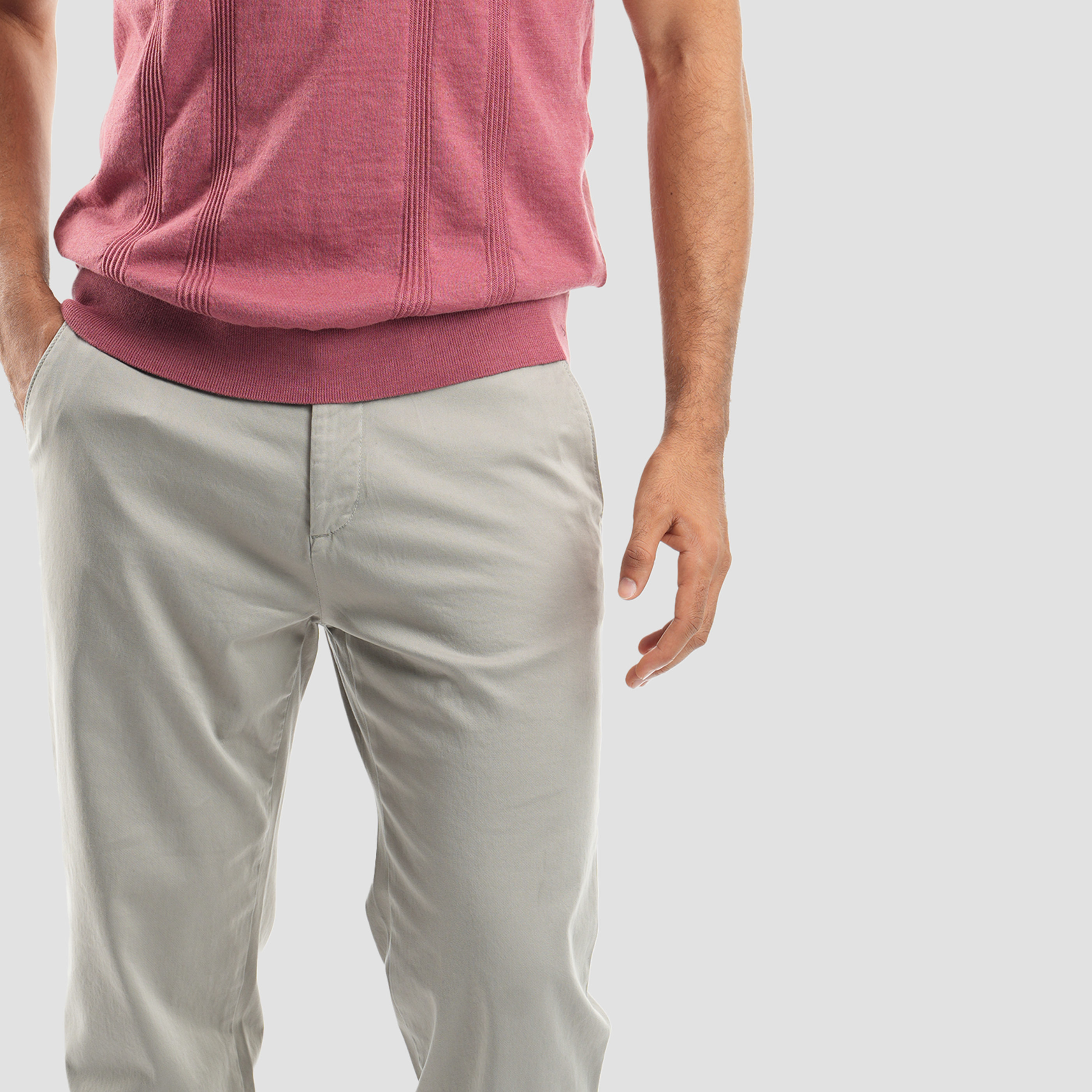 Grey Pants Gabardine(174) - Naga Homme