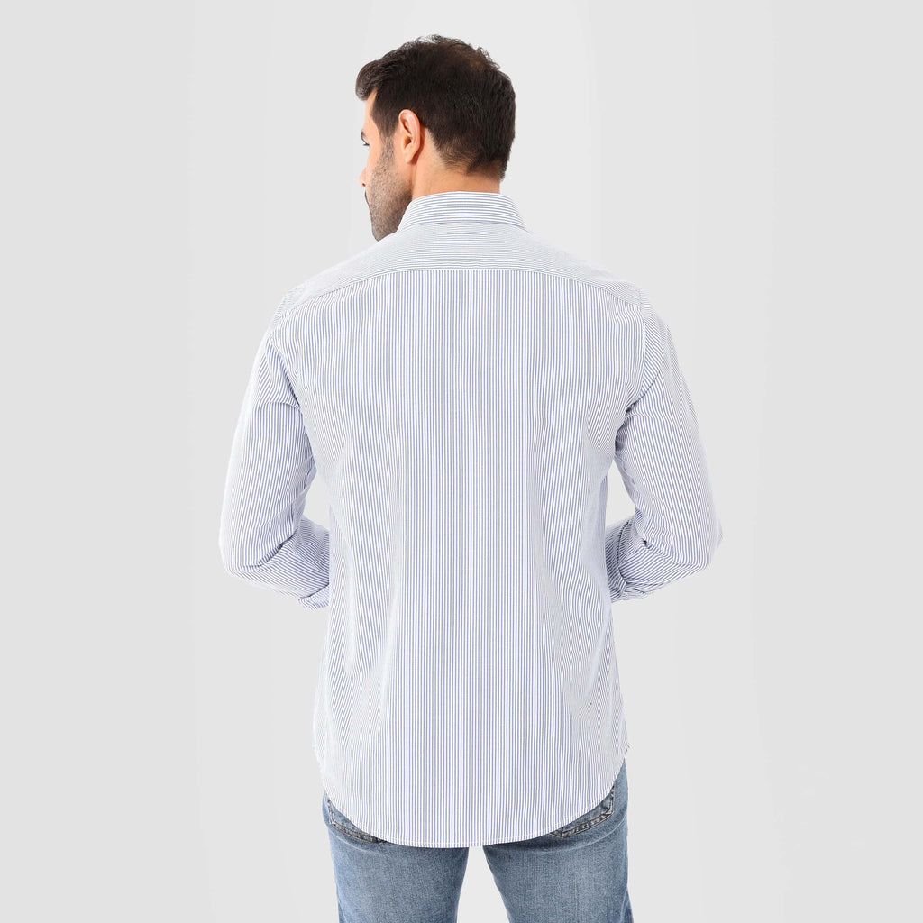 White*Light Blue Classic Shirt - MSH956 - Naga Homme