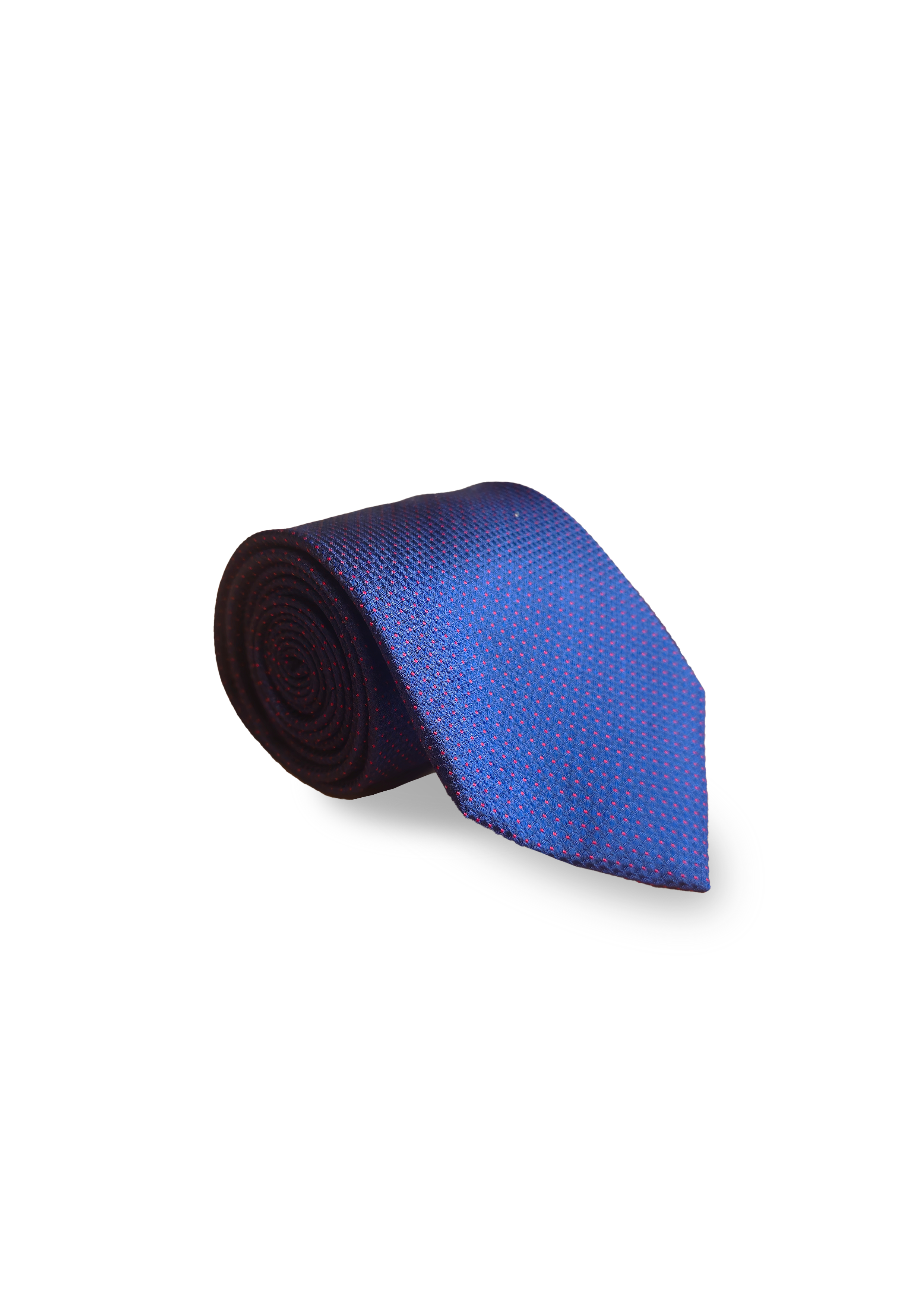 Royal Blue Silk Printed Tie-MTIE-17 Main image