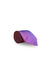 Burgundy Silk Printed Tie-MTIE-17