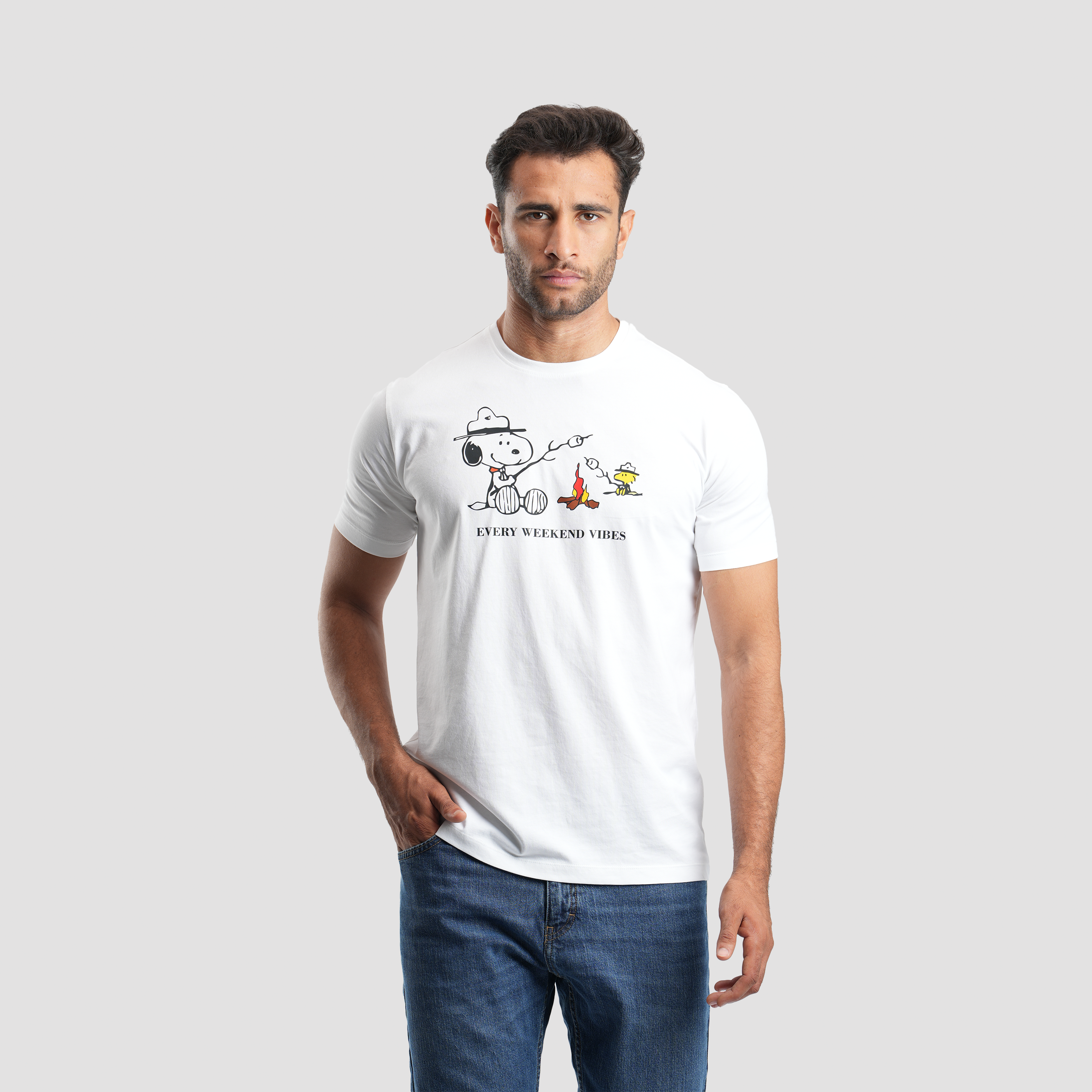 Printed short sleeves t-shirt-MTS-59S - Naga Homme