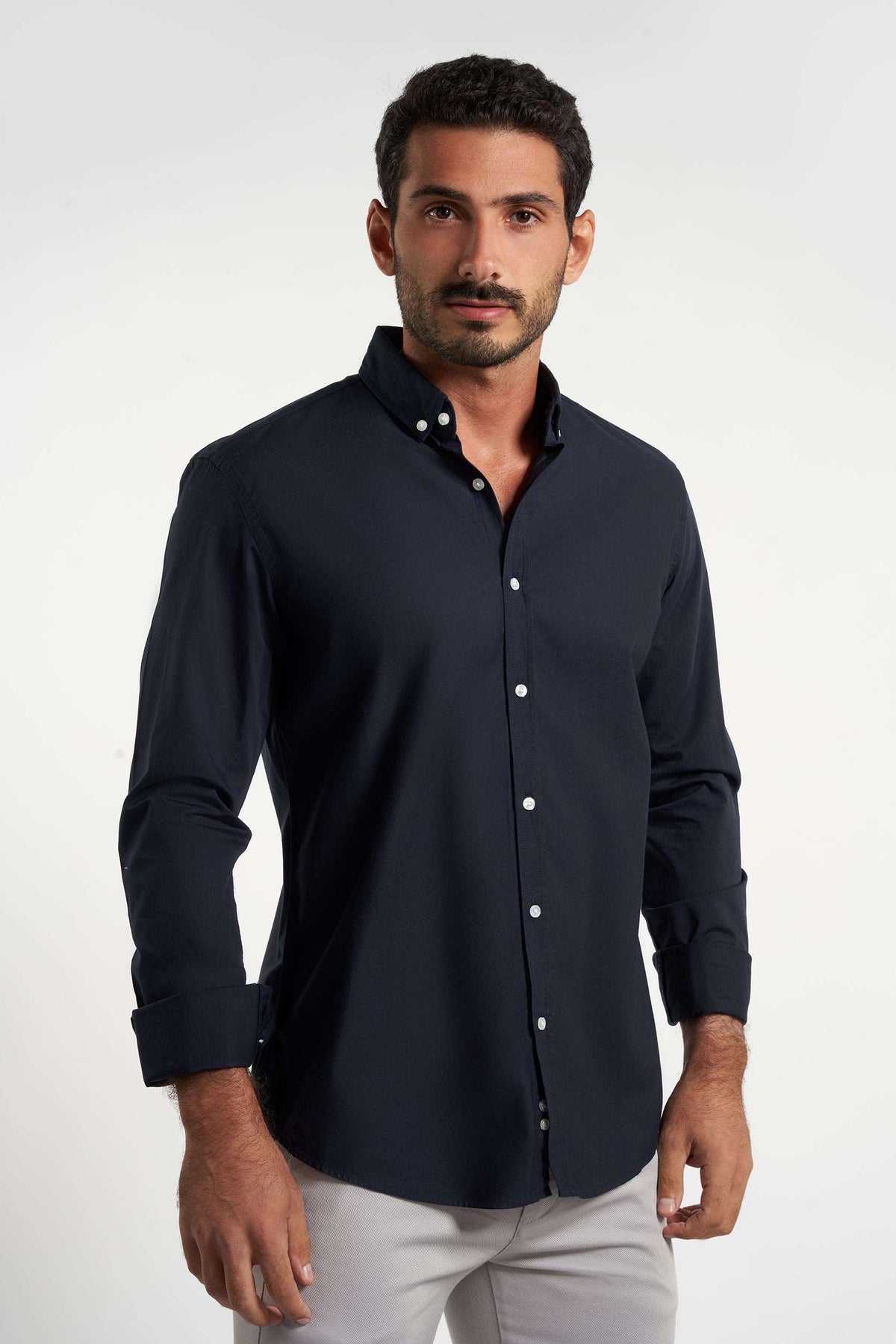 Dark Navy Blue Casual Cotton shirt(616)