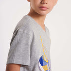 Boys V-neck Printed T-Shirts grey chanee(23) - nagahomme