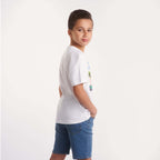 Boys Round neck Printed boys T-Shirts white(34) - nagahomme