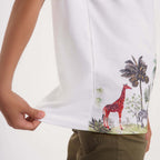 Boys Round neck jungle printed T-Shirt(29) - nagahomme