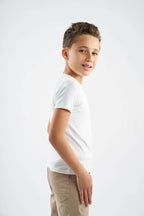 Boys Basic White Undershirt - nagahomme