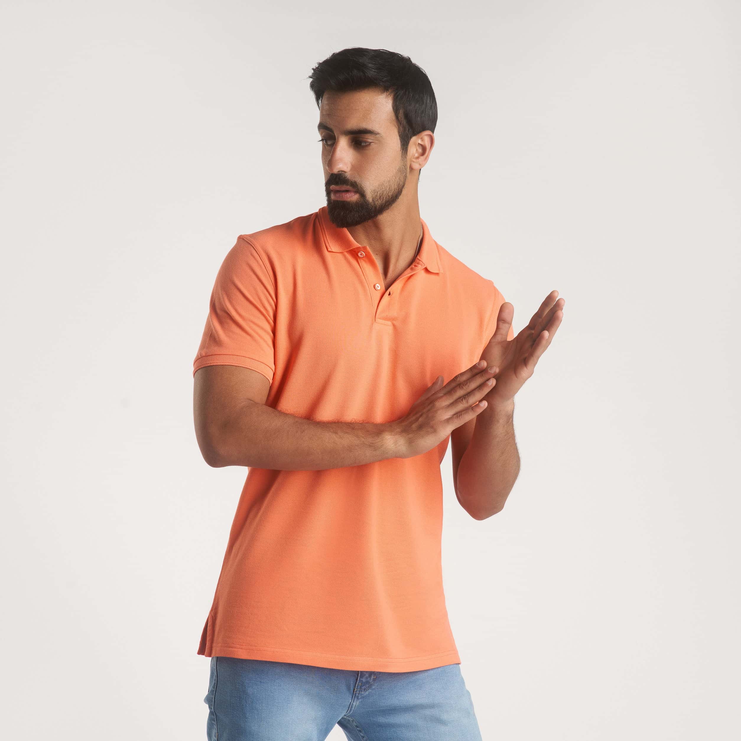 plain-short-sleeves-polo(100) - nagahomme Main image