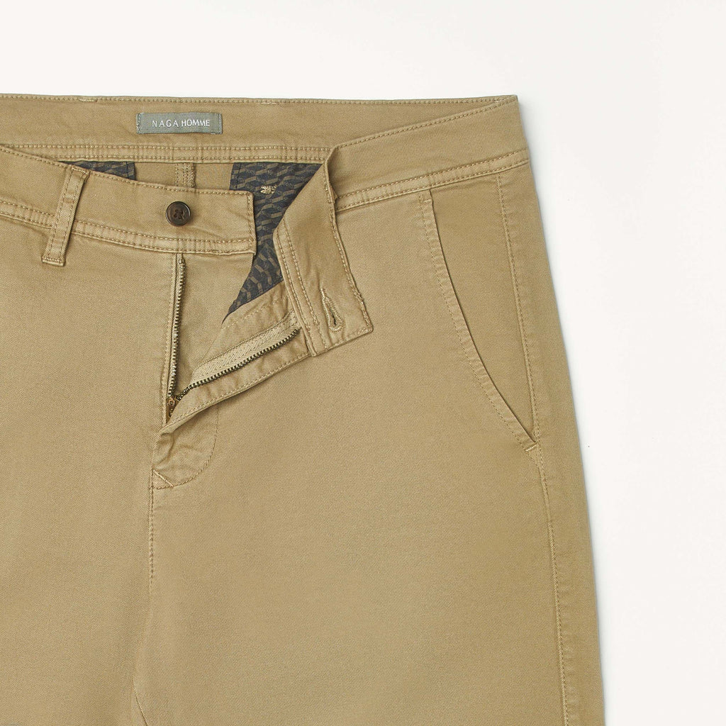 Beige Gabardine Shorts(39) - nagahomme