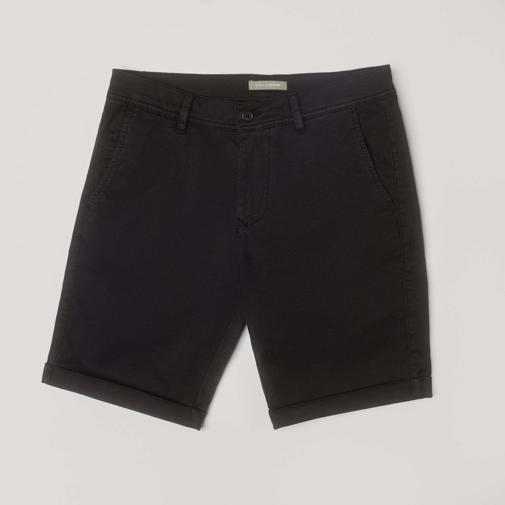 Black Gabardine Shorts(39) - nagahomme