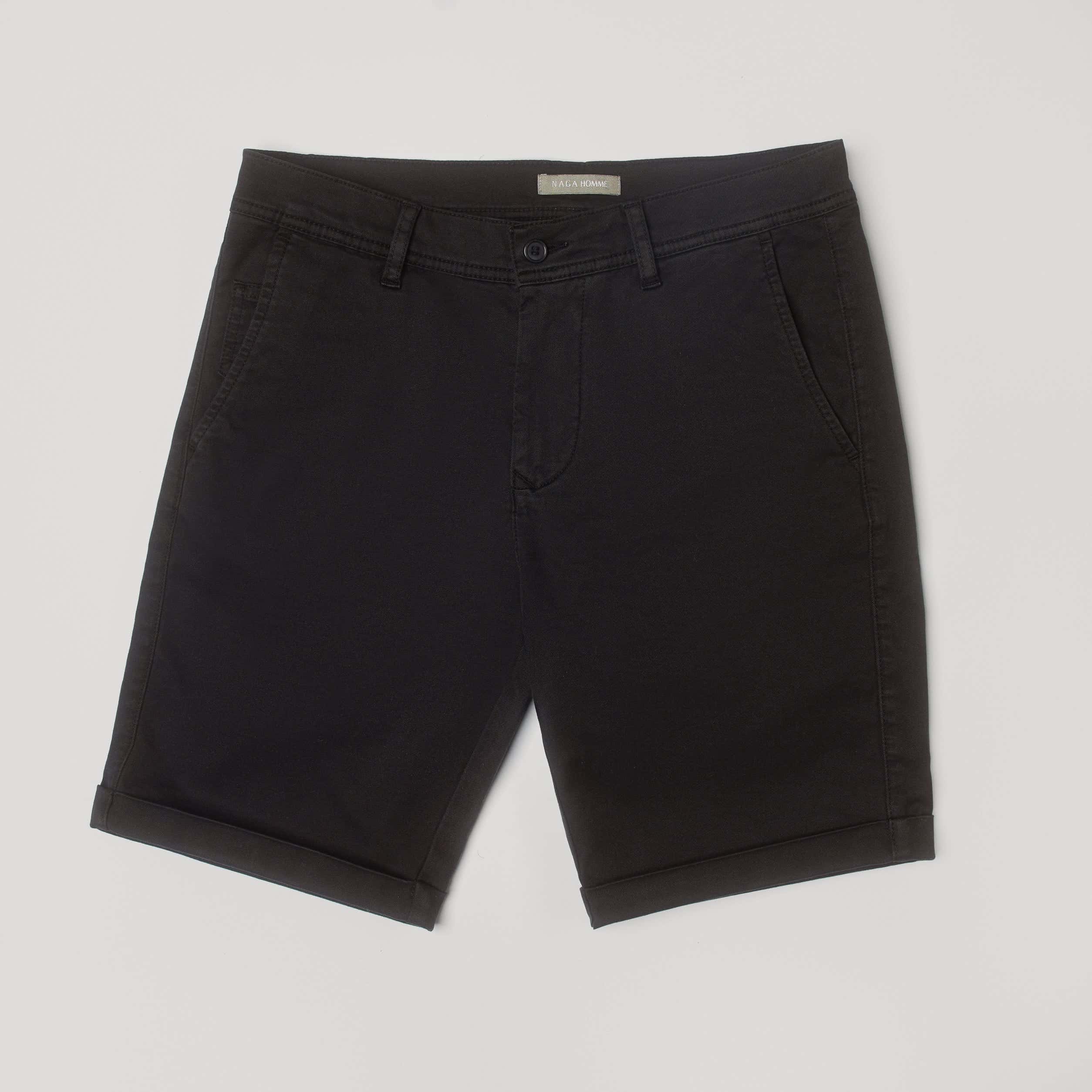 Black Gabardine Shorts(39) - nagahomme