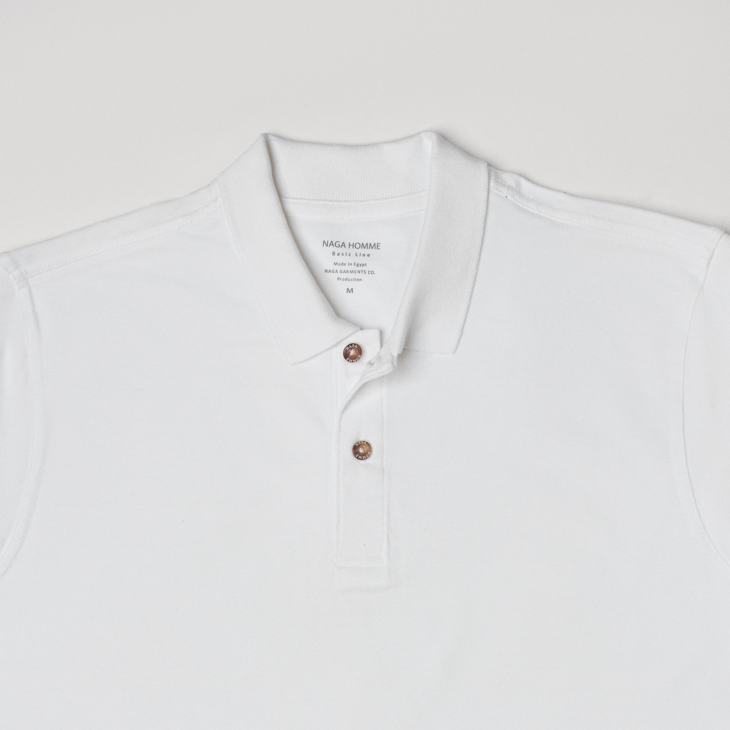 White Plain Short Sleeves Polo(01)