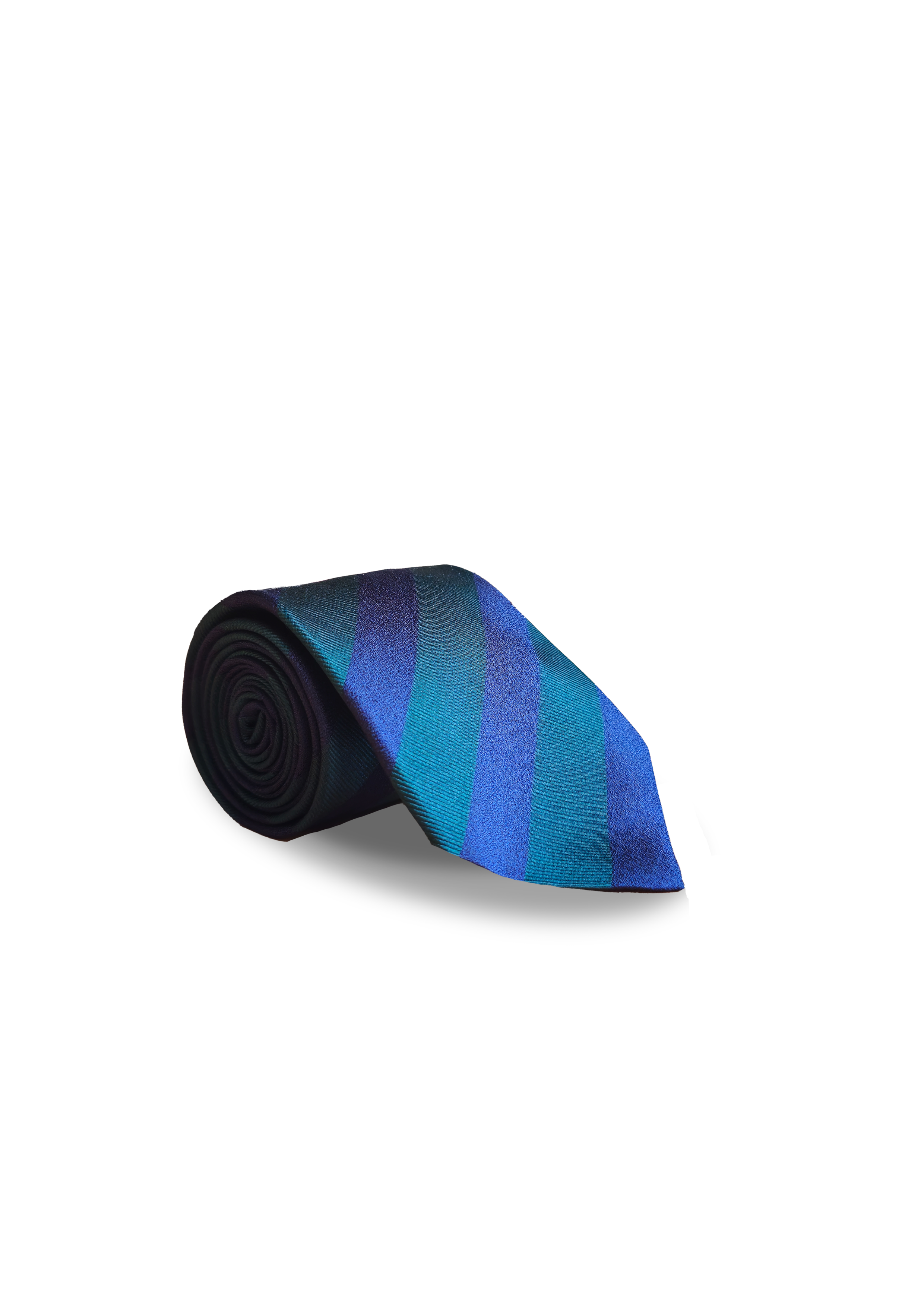 Navy Silk Striped Tie-MTIE-17 Main image