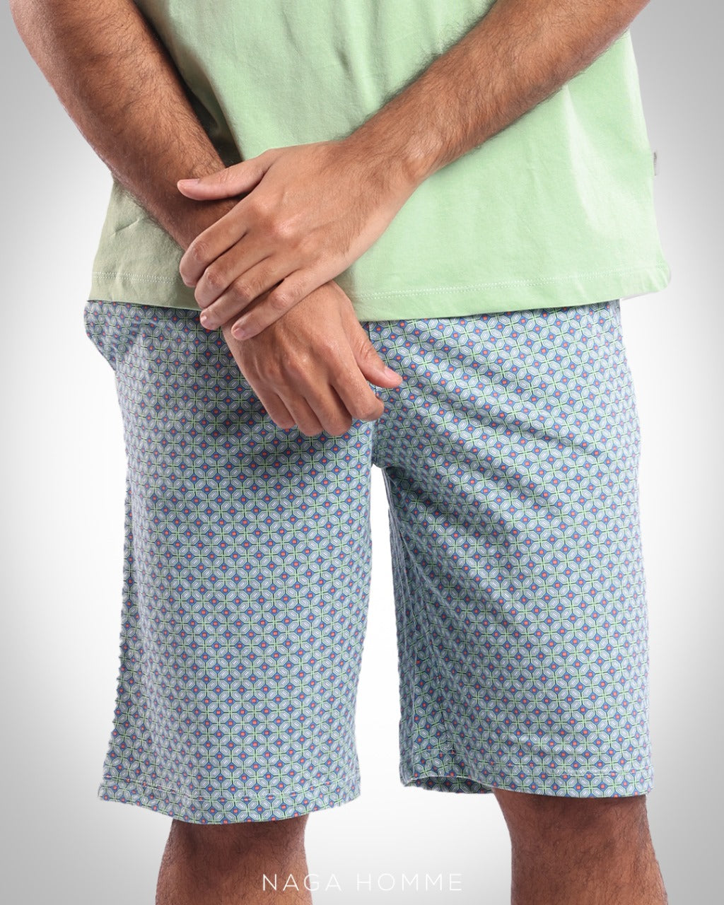 Light Green Pajama (MPJS-54S) - Naga Homme