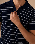 Striped Men’s Polo – (MPO143)