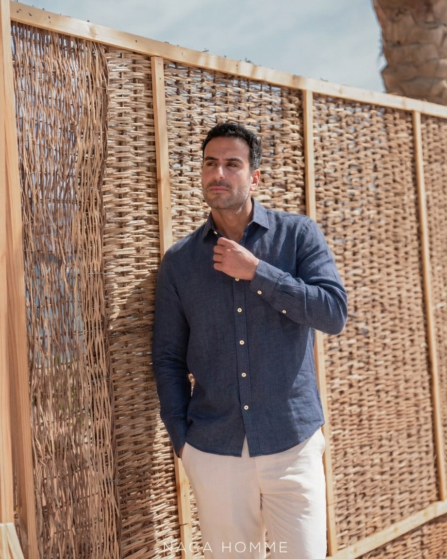 Men's Casual Linen Shirt