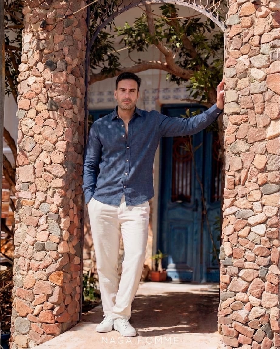 Men's Casual Linen Shirt