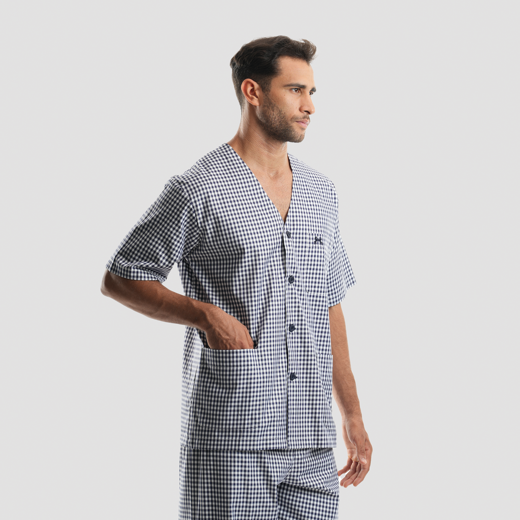 Navy pajamas 2 pieces - MPJCH-93 S - Naga Homme
