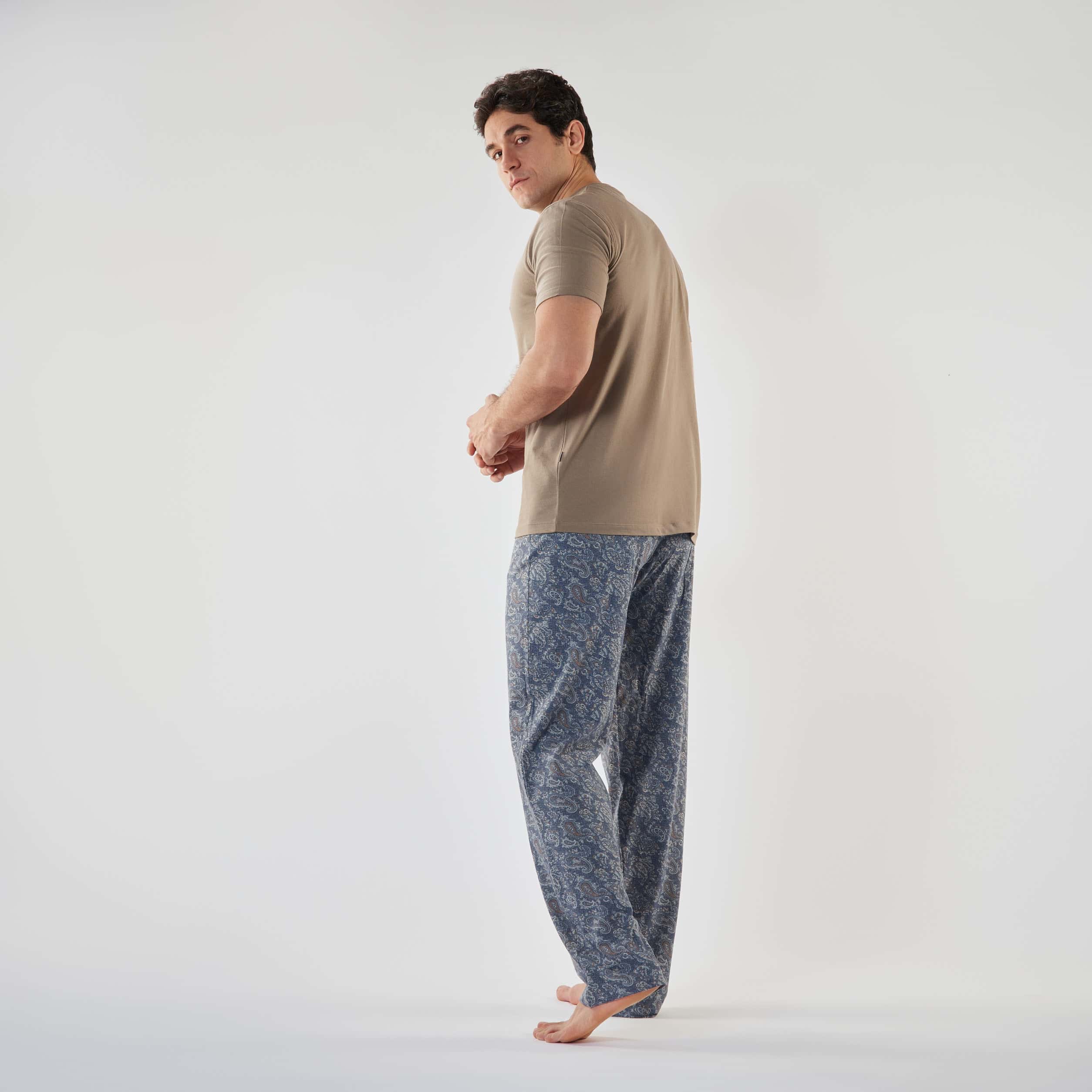 Men’s V-Neck Pajamas - 
MPJH145S - nagahomme