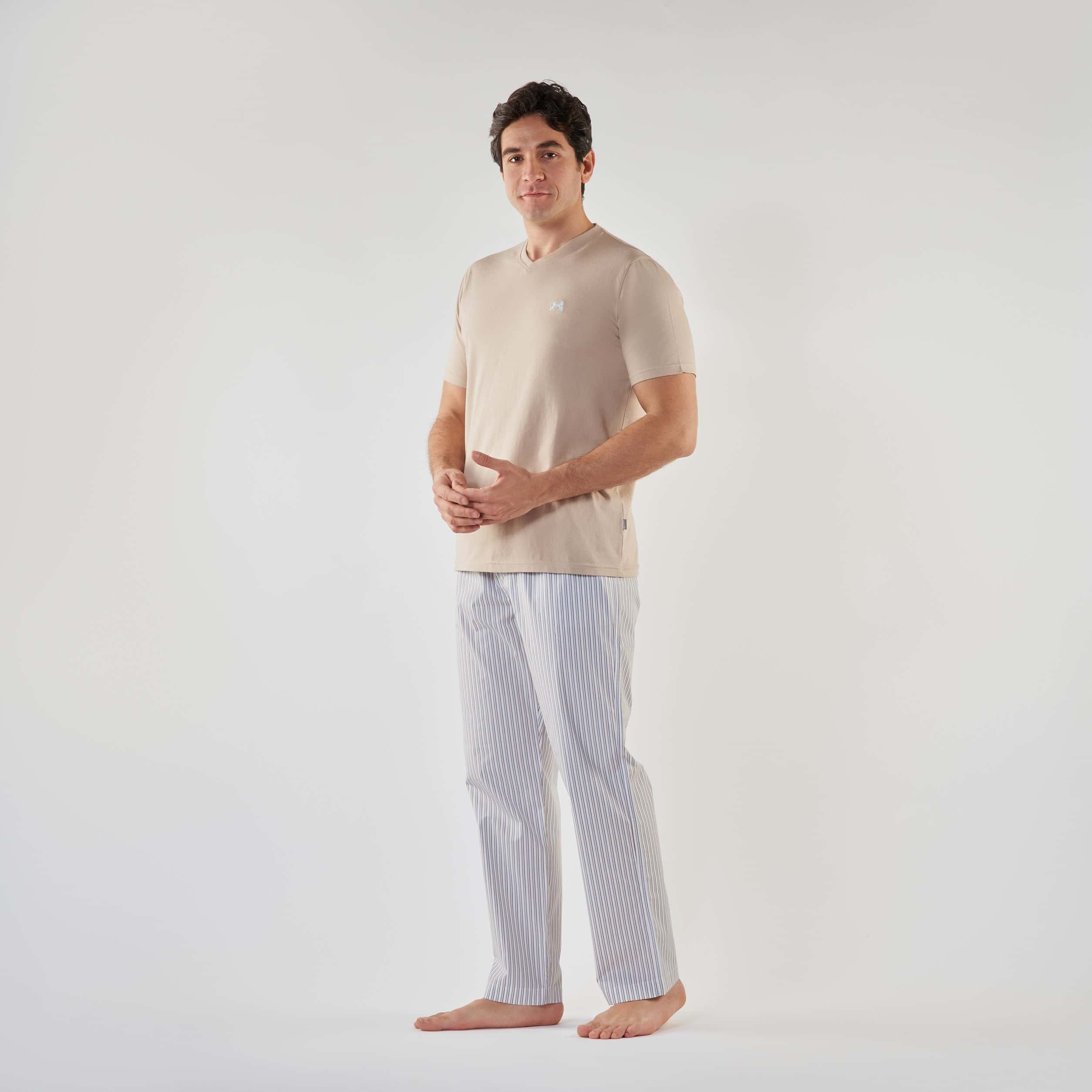 Men’s V-Neck Pajamas - 
MPJH150S - nagahomme