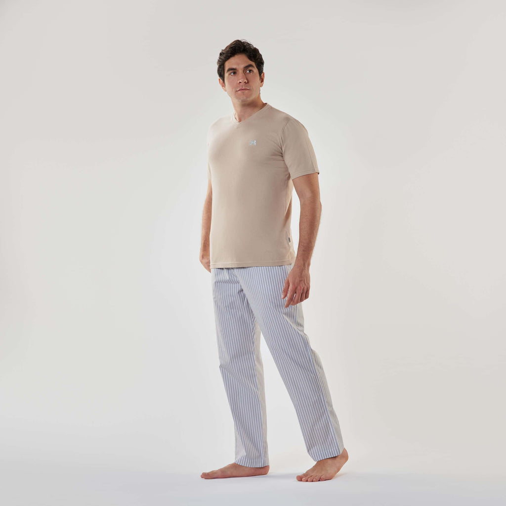 Men’s V-Neck Pajamas - 
MPJH150S - nagahomme