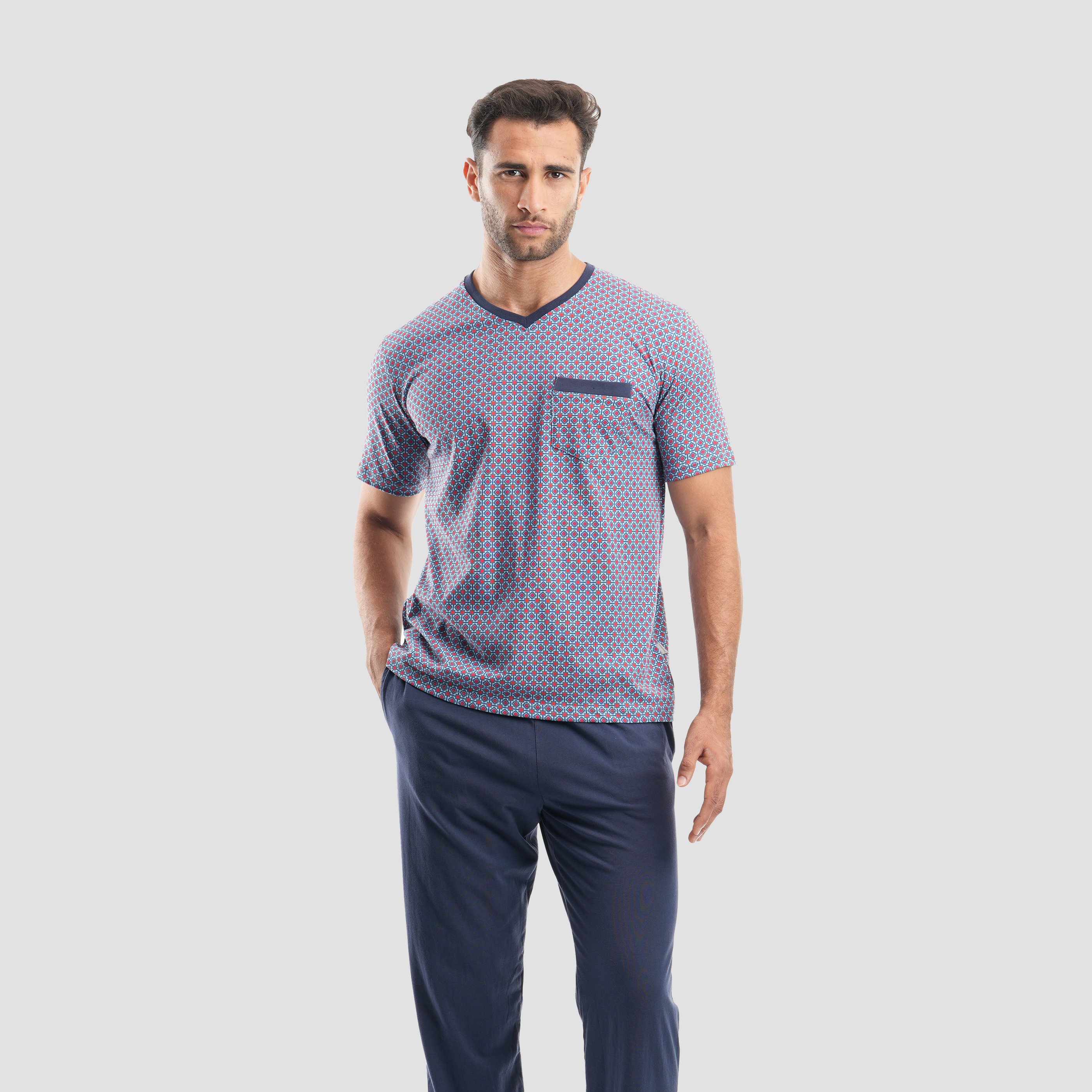 Navy pajamas 2 pieces -MPJH151 S Secondary image