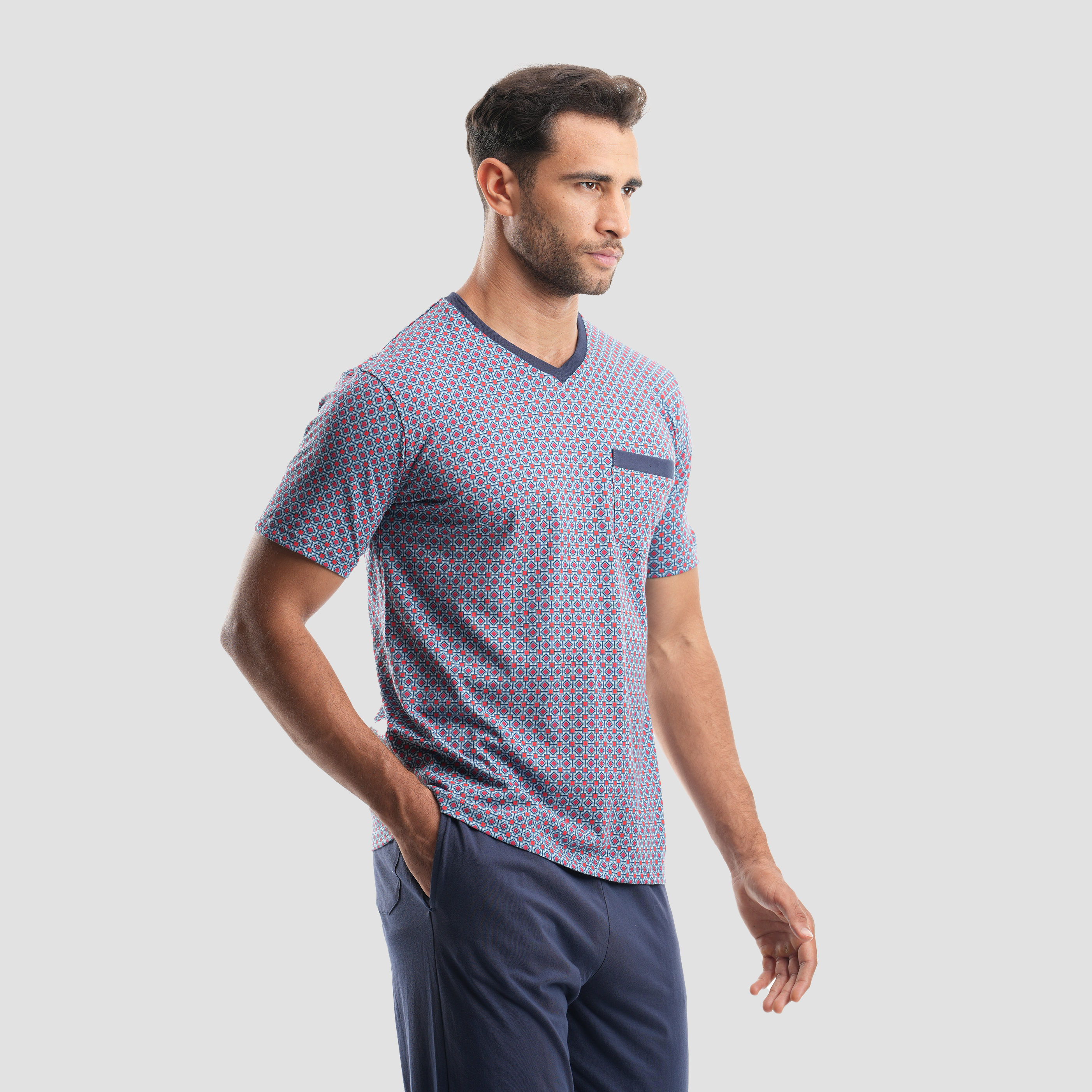 Navy pajamas 2 pieces -MPJH151 S - Naga Homme