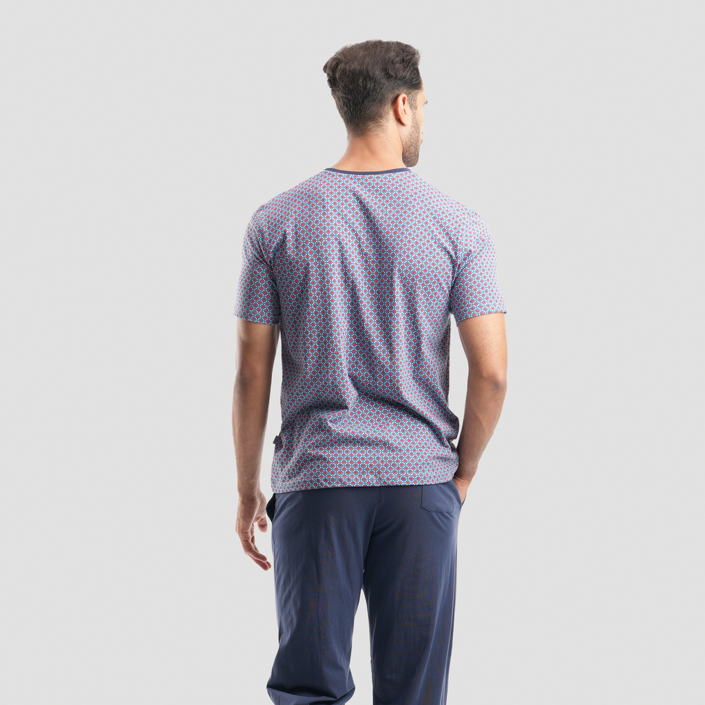 Navy pajamas 2 pieces -MPJH151 S - Naga Homme