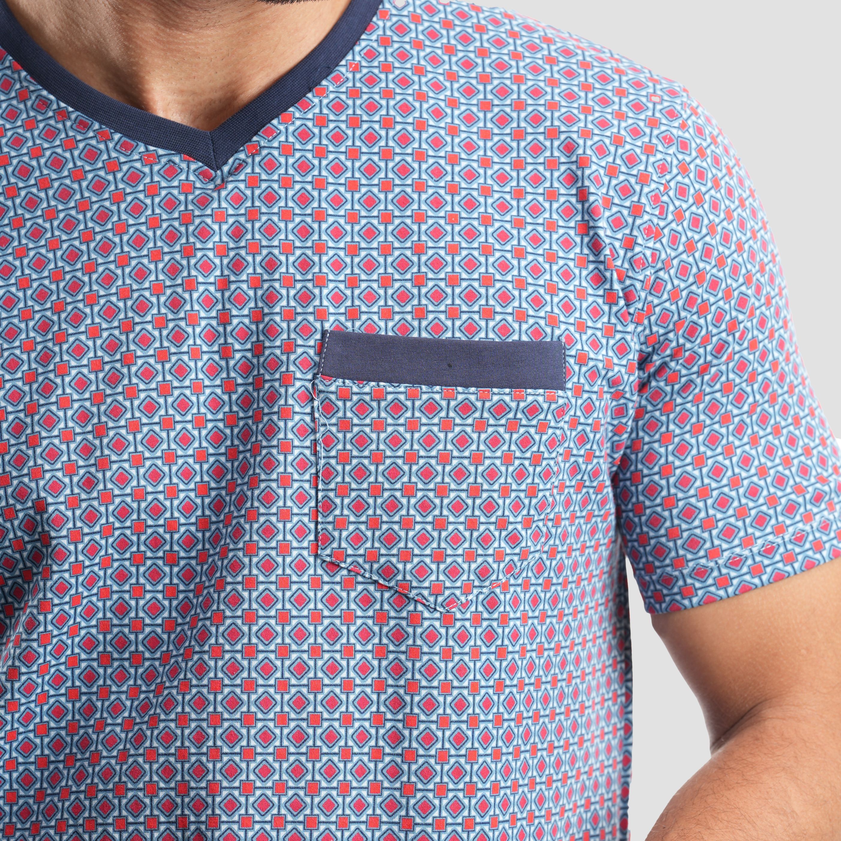 Navy pajamas 2 pieces -MPJH151 S - Naga Homme