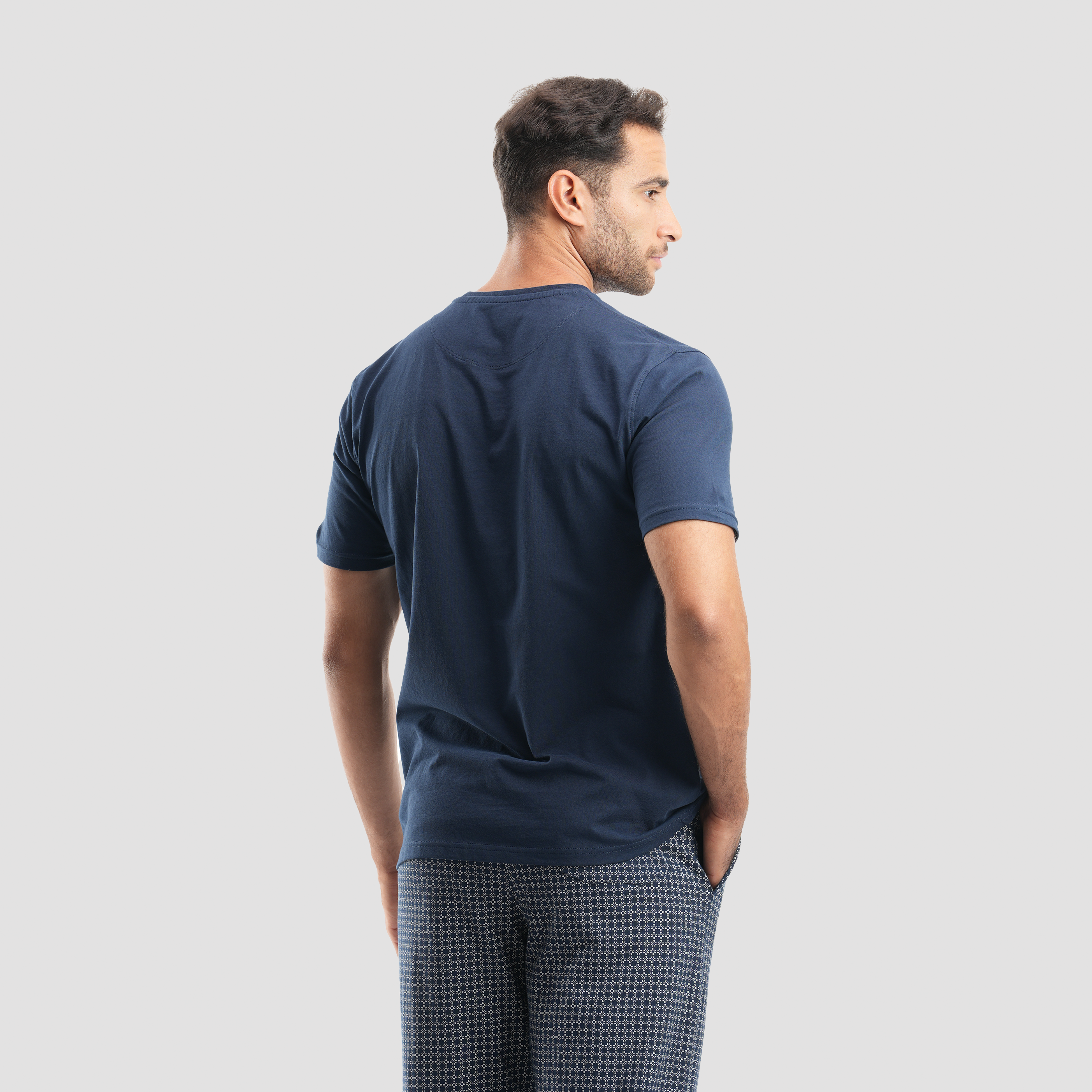 Navy pajamas 2 pieces -MPJH160S - Naga Homme