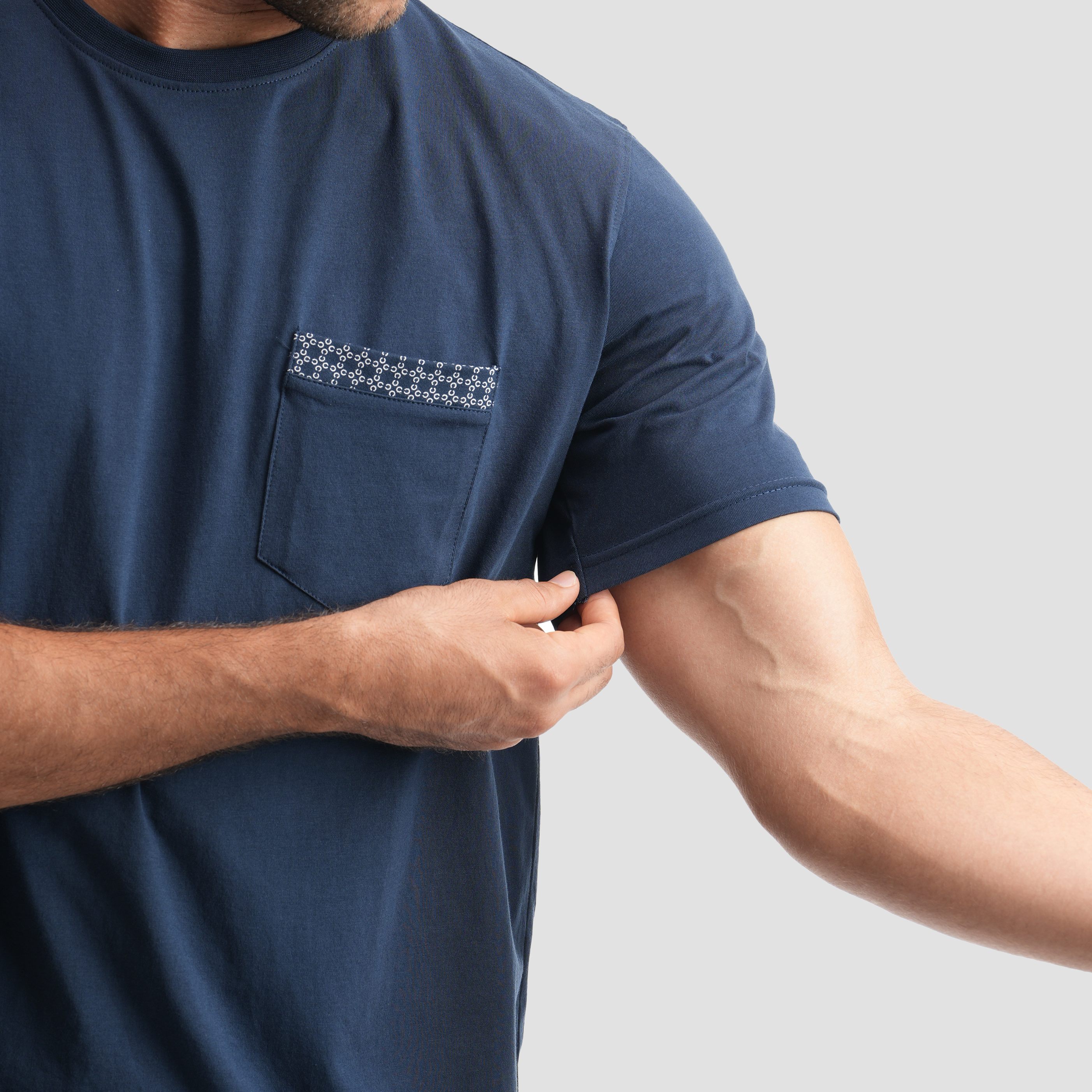 Navy pajamas 2 pieces -MPJH160S Secondary image