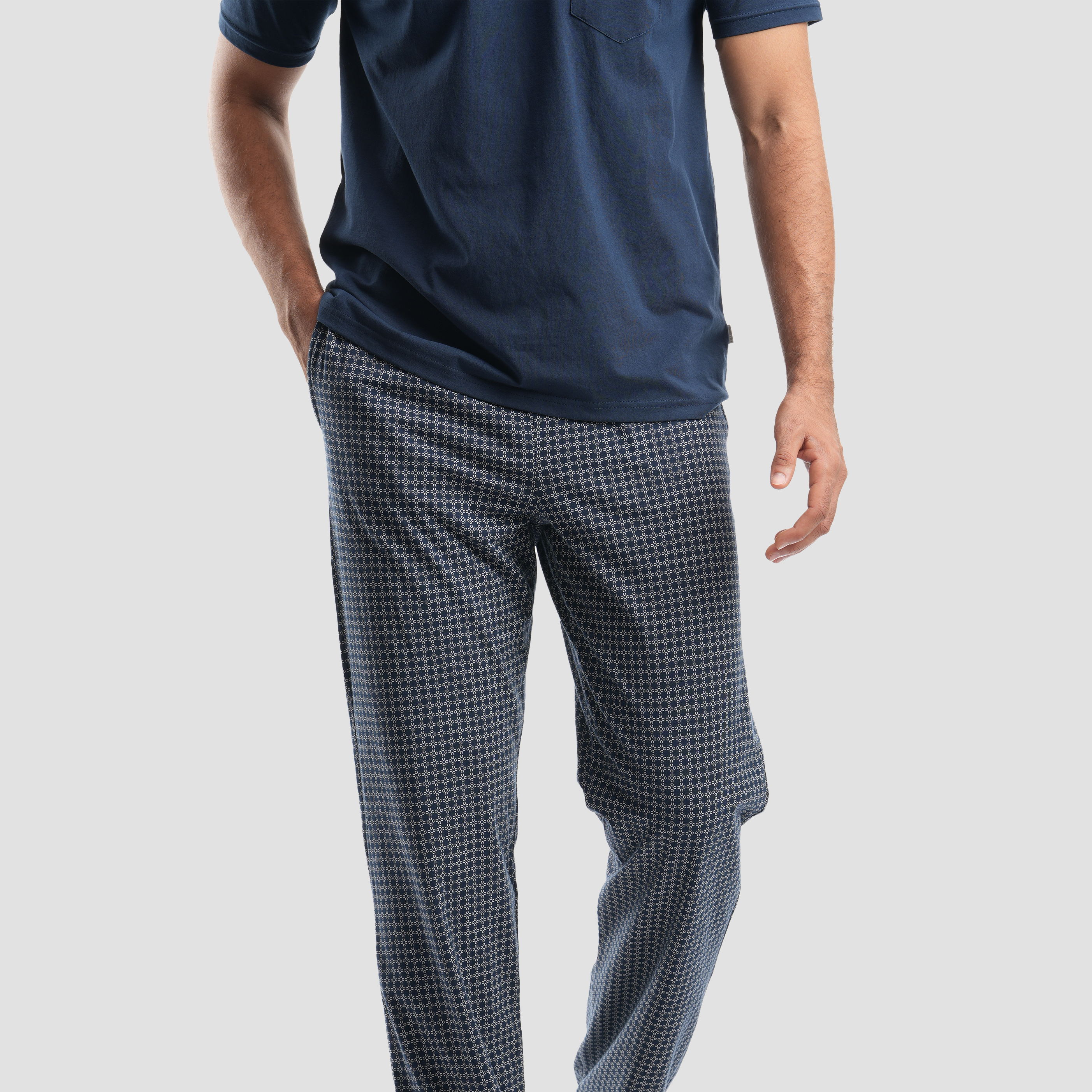 Navy pajamas 2 pieces -MPJH160S - Naga Homme