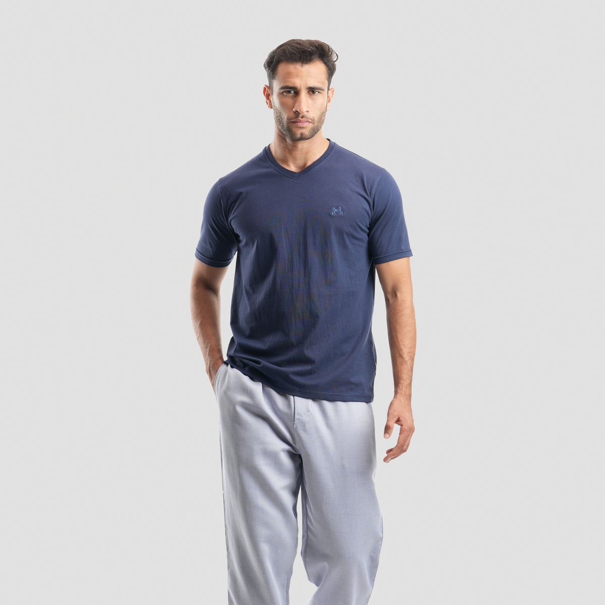 Navy pajama 2 pieces -MPJH168 S