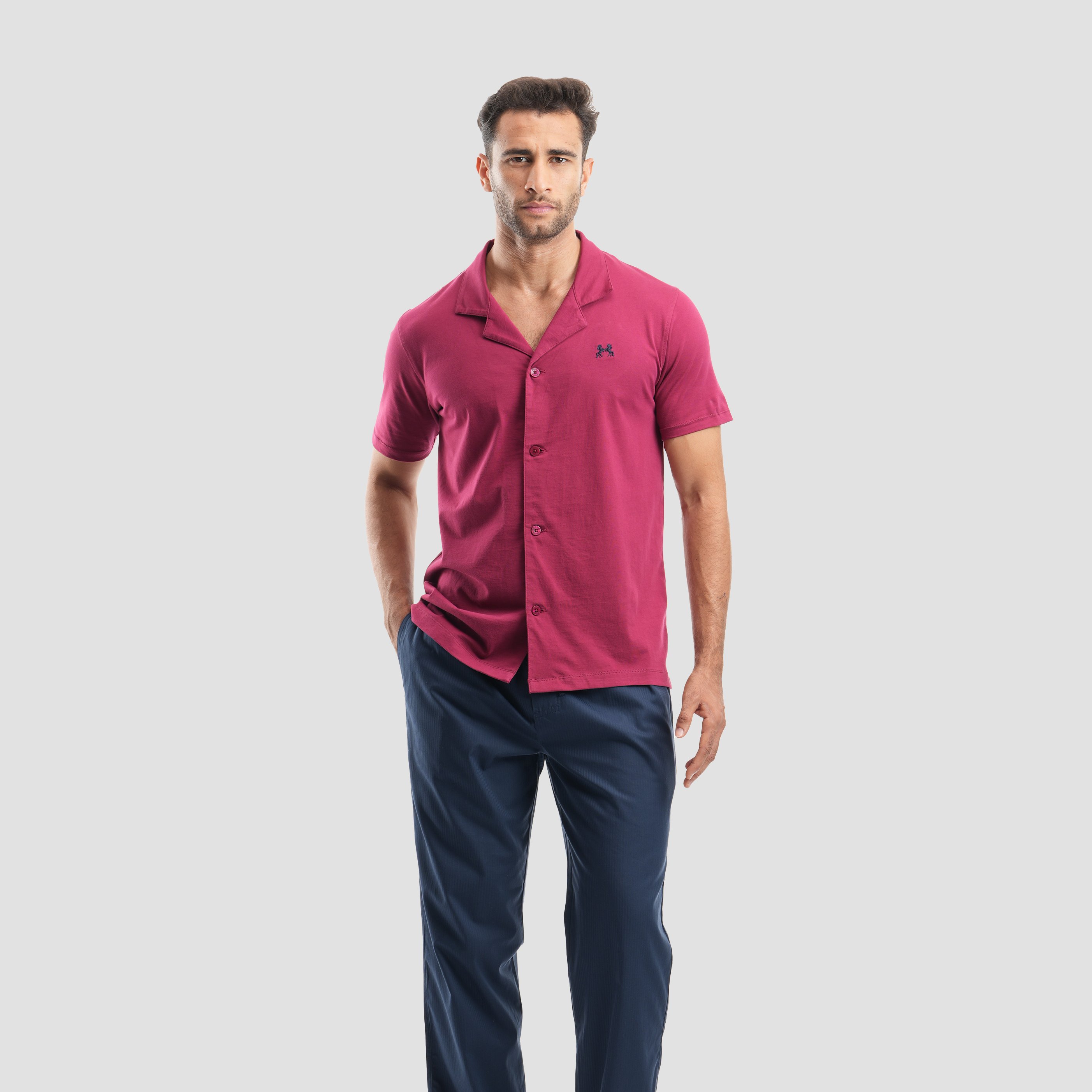 Short Sleeve Pajama - MPJH174 S - Naga Homme Main image